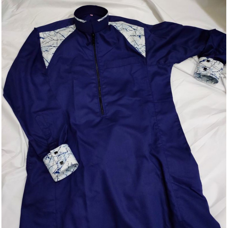 CODJUBAH THOBE 5 ELGHAZI BHARAT ZIPPER SEGITIGA GAMIS RESLETING RITZLETING MOTIF ABSTRAK