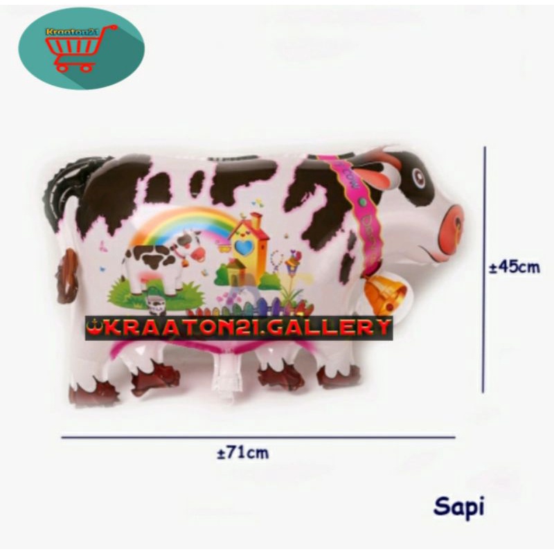Sapi balon karakter / balon foil sapi / balon gas / balon grosir balon helium