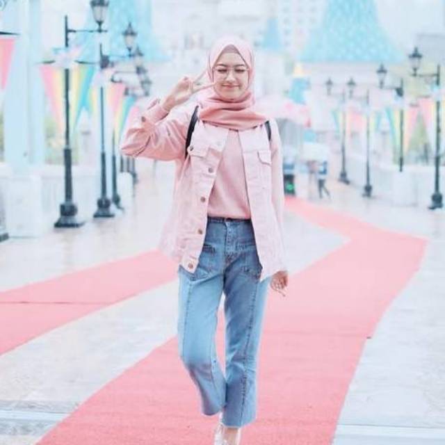 Classic Pop Denim Jeans - Jaket wanita