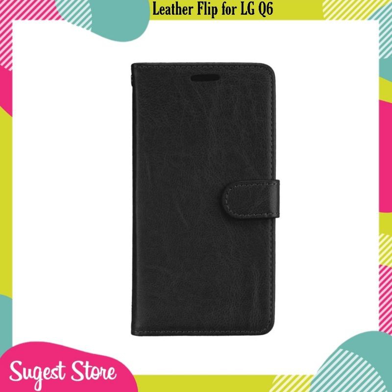 Phone Case For LG Q6 - Case Cover Leather Flip Cover For LG Q6 Cover fundas C20