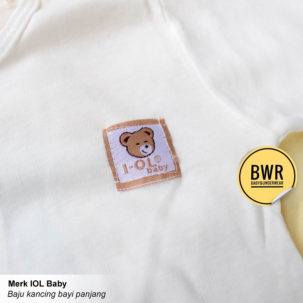 Baju Bayi IOL Kancing PANJANG / Baju Anak 3-6 Bulan Lengan Panjang Newborn | Bwr