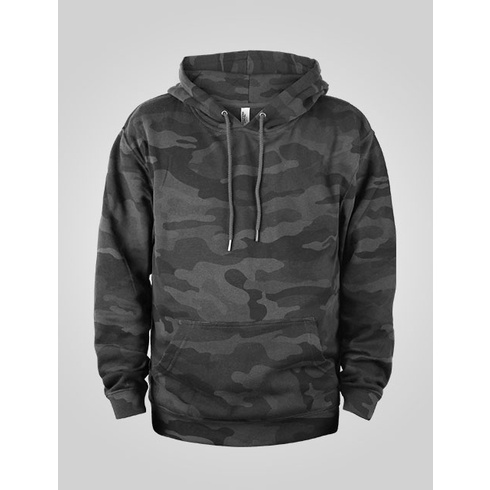 Pullover Hoodie Black Camo / Hitam Army