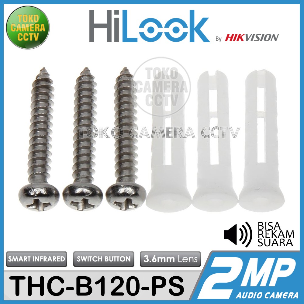 KAMERA CCTV OUTDOOR HiLook THC-B120-PS 2MP MIC AUDIO