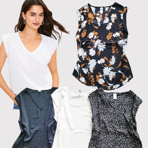 ANKO Blouse Wanita Cuff Top