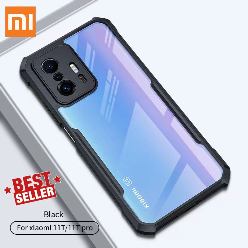 Case Xiaomi 11T / 11T PRO Beatle Series Armour Bumper Transparan Clear Bening With Camera Protection