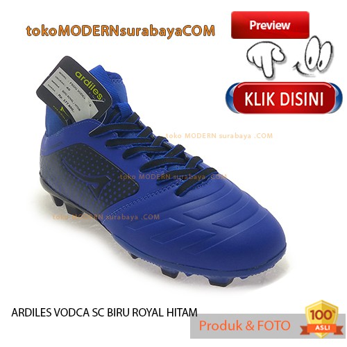 ARDILES VODCA SC BIRU ROYAL HITAM Sepatu Olahraga Sepak Bola