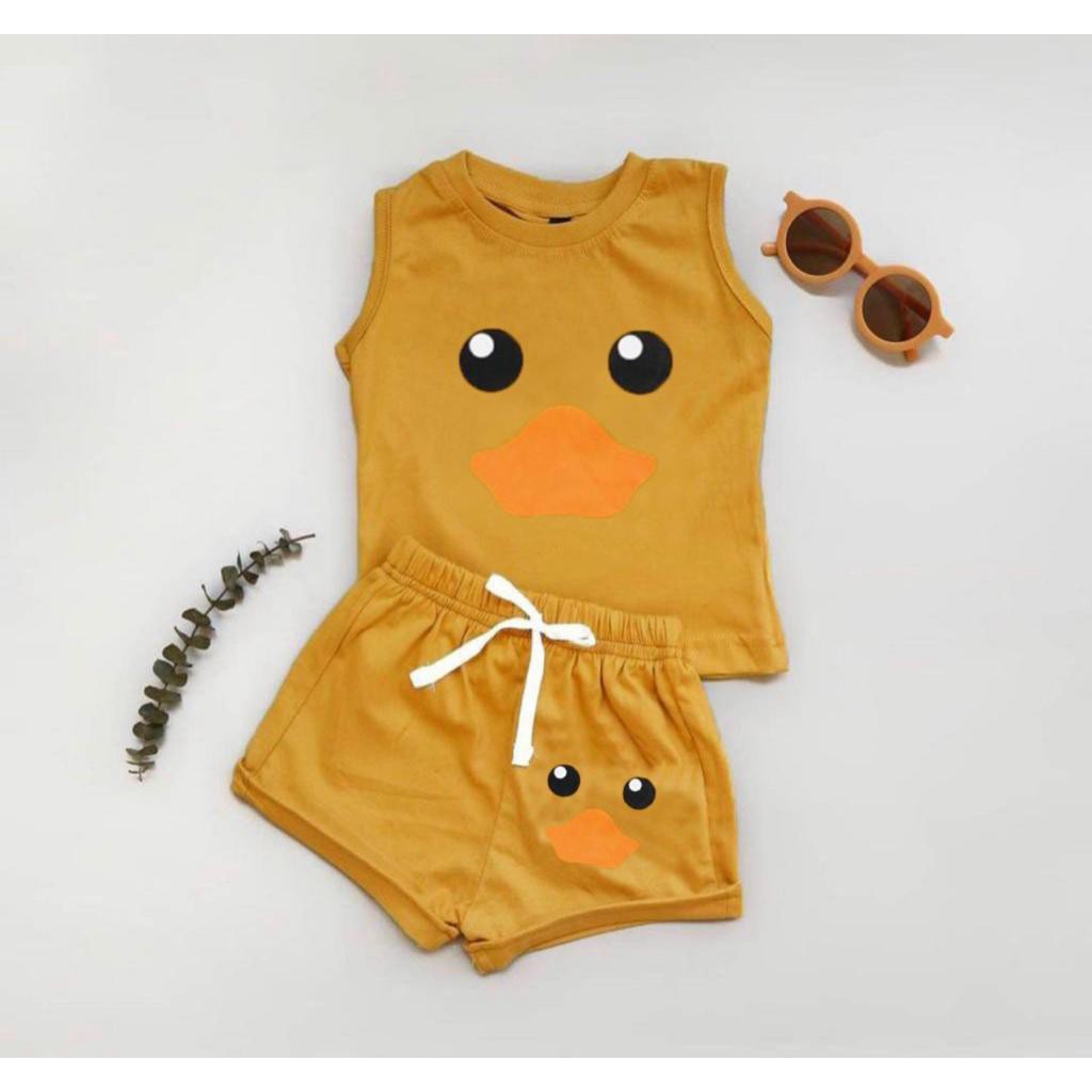 SETELAN BAJU ANAK PEREMPUAN DAN LAKI LAKI 1-5 TAHUN SETELAN LEKBONG KARAKTER ANAK