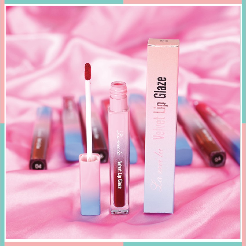 LAMEILA Lipstick Cair Kosmetik Lip Glaze Velvet Metal Bibir Makeup Kecantikan Lip Tint Lipstik Lip Gloss LA035