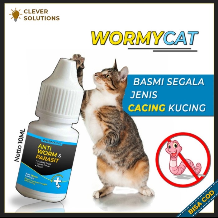 WORMYCAT - Obat Anti Infeksi Cacing Khusus Kucing 10 ML