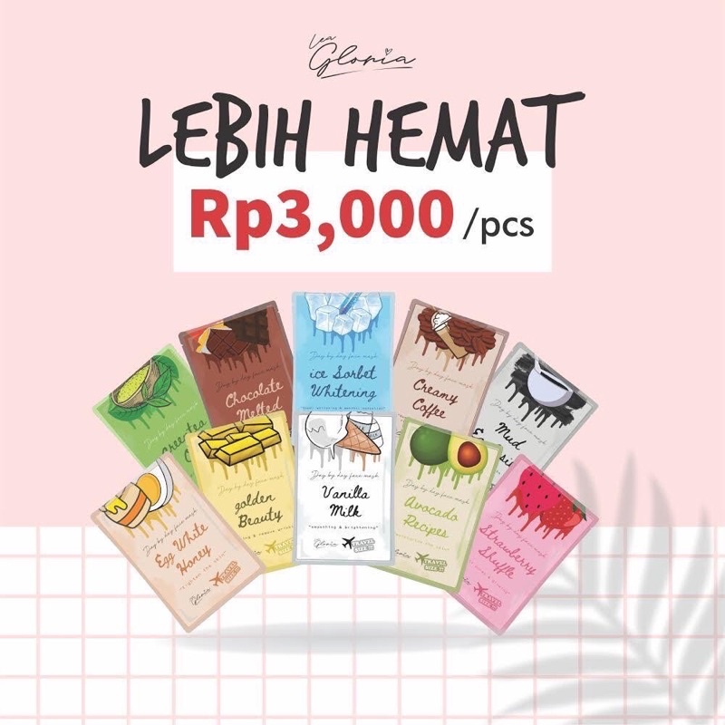 [10gr] LEA GLORIA / MASKER LEA GLORIA / MASKER LEA GLORIA TRAVEL SIZE