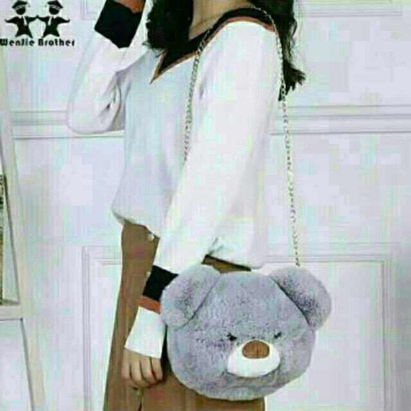 Tas Selempang Boneka Bear lucu