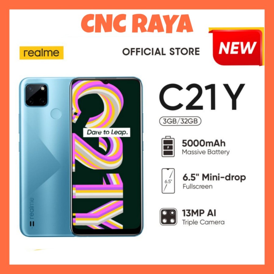 REALME C21Y 4/64 | 3/32 - GARANSI RESMI