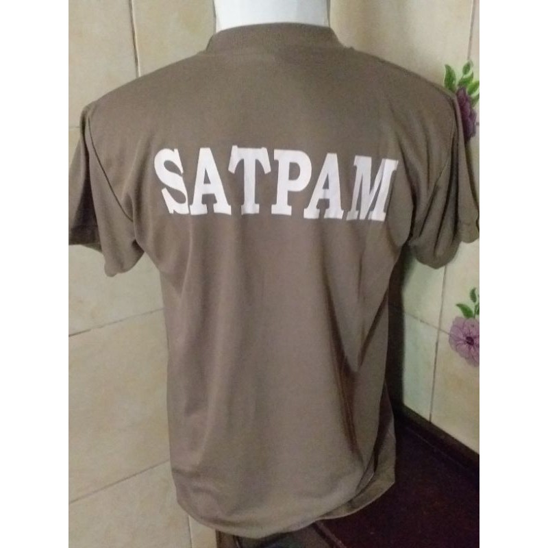 Kaos SATPAM lengan pendek ALL SIZE