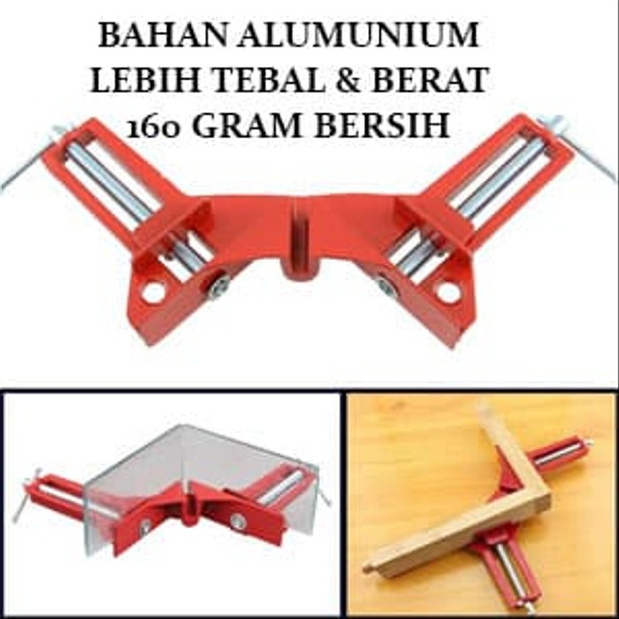 CORNER KELEM SIDE CLAMP ALUMINIUM CNC tukang kayu DIY wood craft 3inch