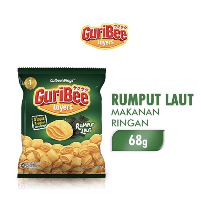 

GuriBee Snack Rumput Laut 68gr