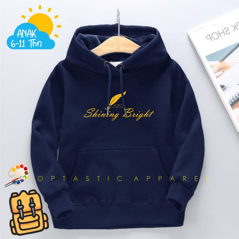 SHINING BRIGHT Jaket Hoodie Sweater anak bahan tebal PREMIUM