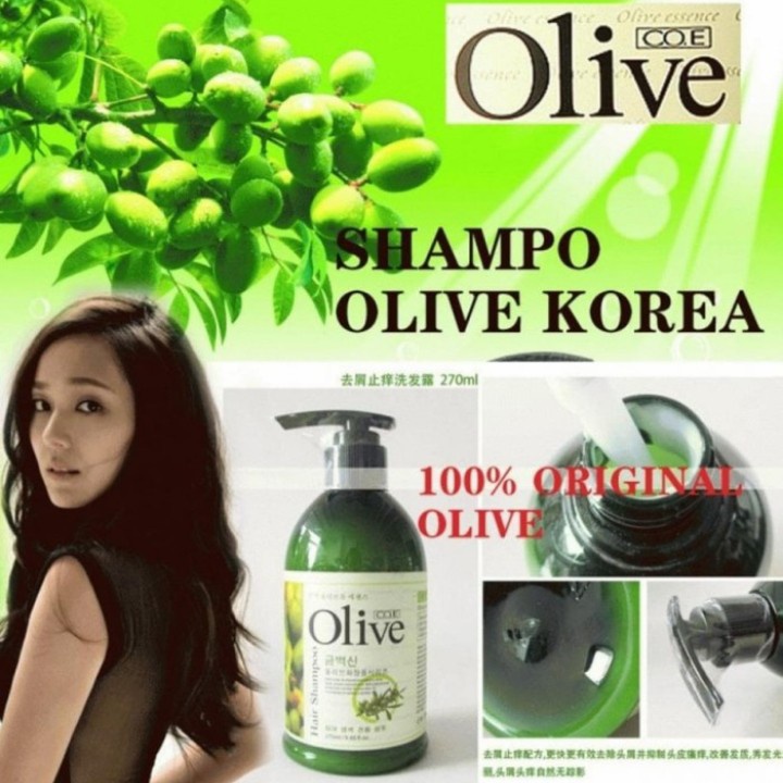 OLIVE SHAMPOO PERAWATAN RAMBUT RONTOK PENYUBUR DAN MENGHALUSKAN