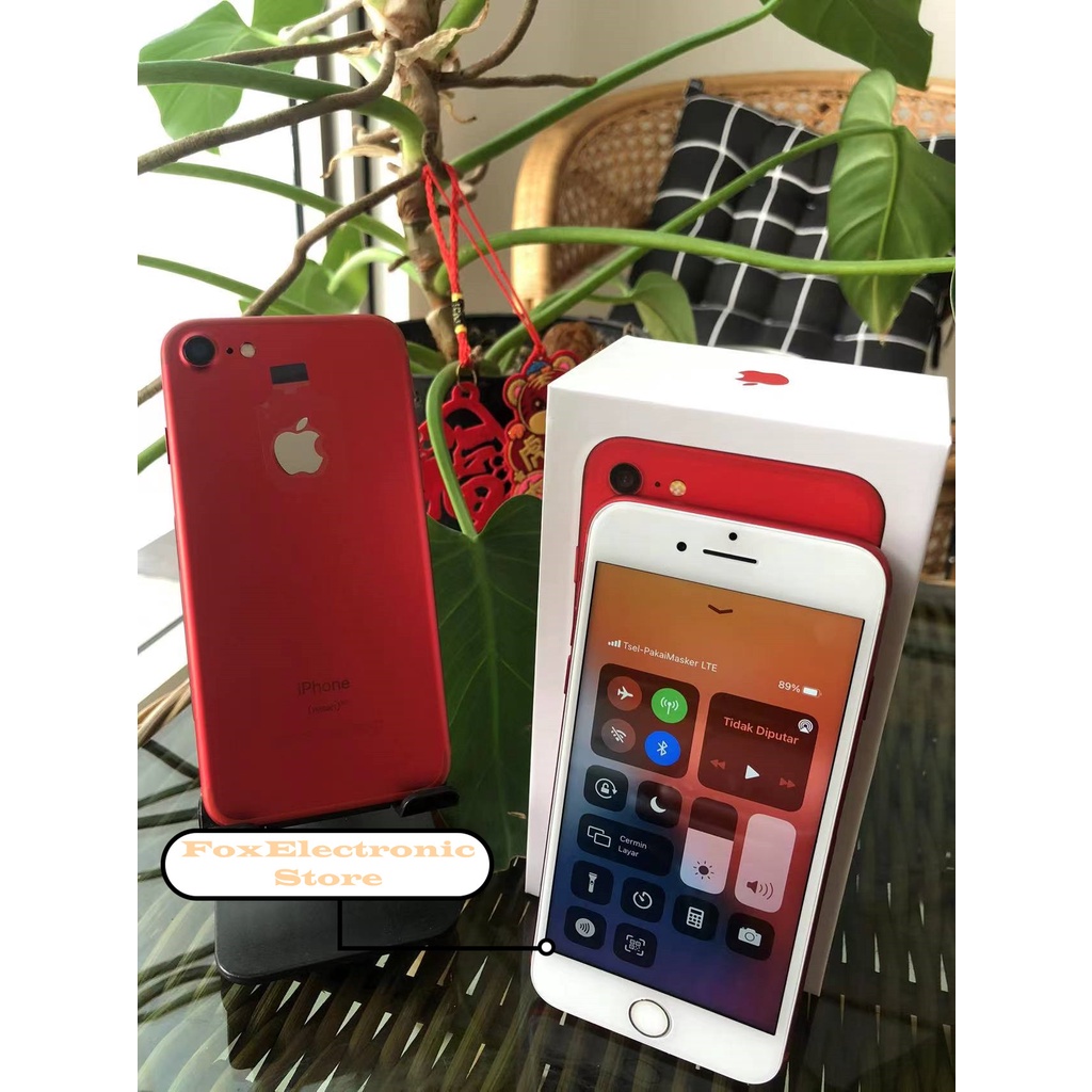 iPhone 7 128GB  Fullset  All Sim Silent Original Second Mulus100% 3utools All Green (Garansi 1 Tahun)-1