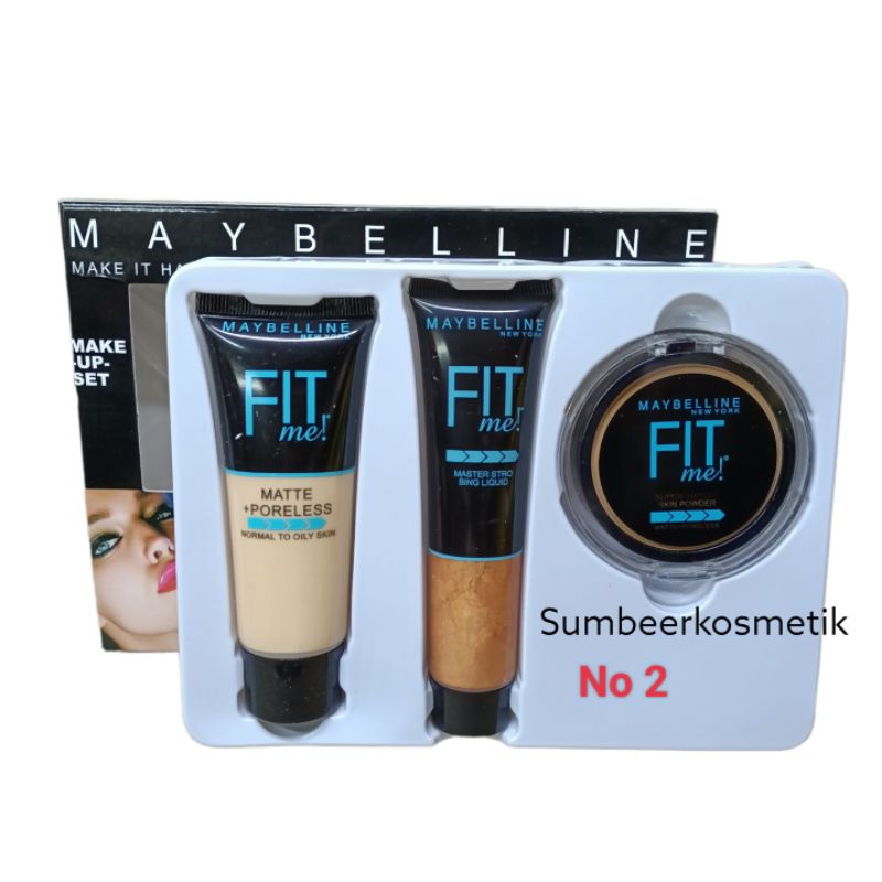 MAYBELLINE FIT ME MAKEUP SET (3in1 Liquid Makeup + Concealer)