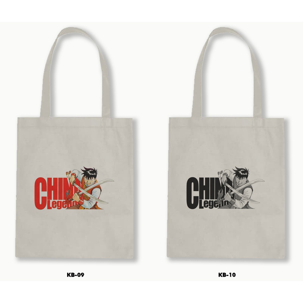 TOTE BAG BLACU - KUNGFU BOY / CHINMI