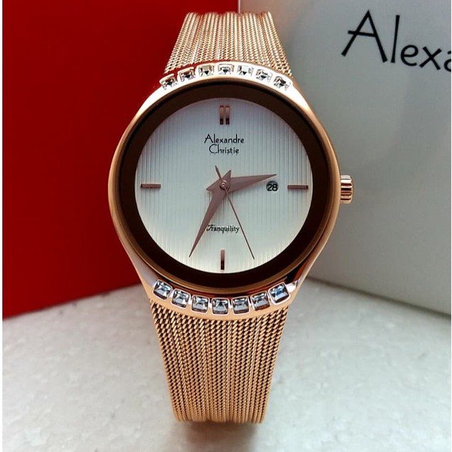 ORIGINAL Jam Tangan Wanita Alexandre Christie AC 2668 / AC2668 2668 Garansi Resmi 1 Tahun.