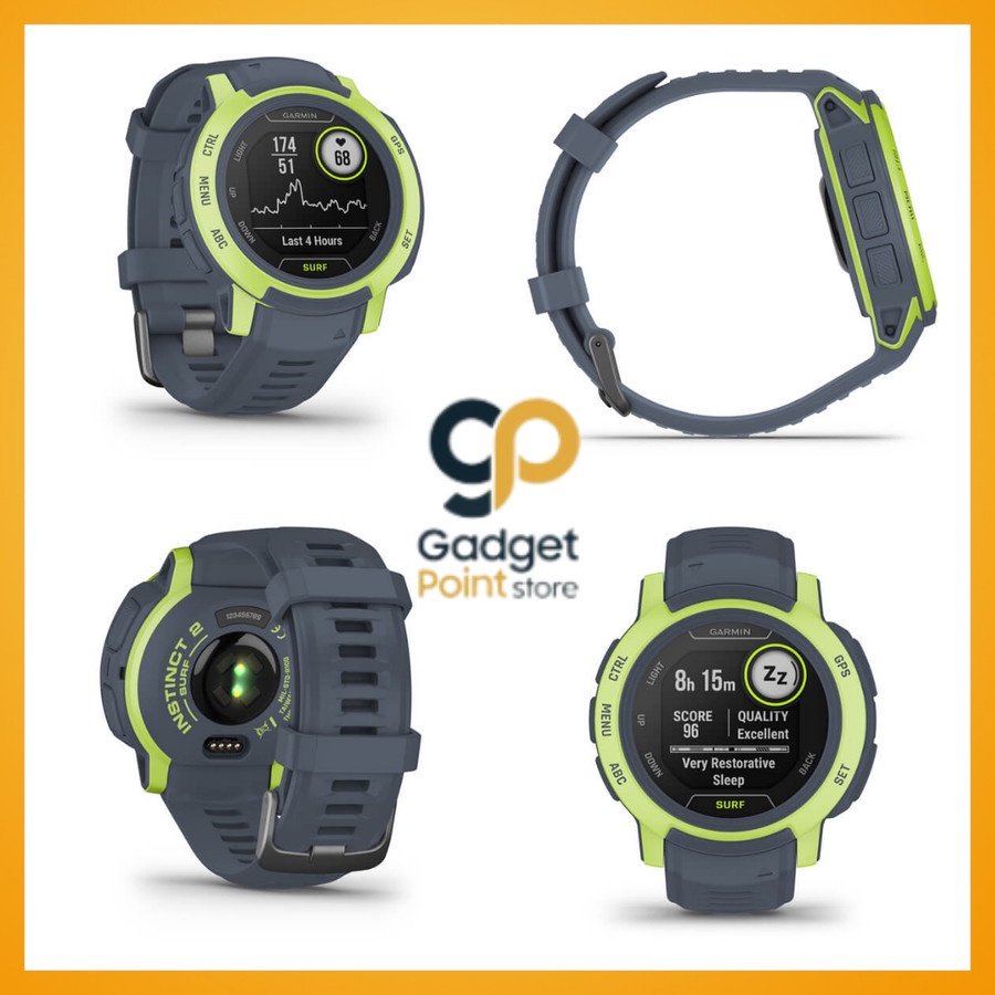 Garmin Instinct 2 Surf Edition Mavericks SEA 45mm - Garansi TAM 2 Tahun