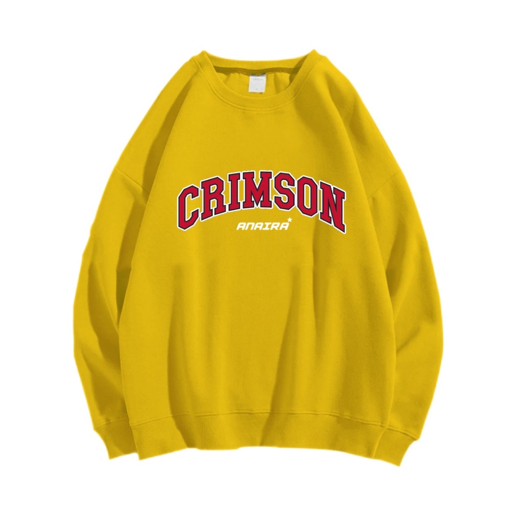 CRIMSON SWEATER CREWNECK Size M-XXL ANAIRA