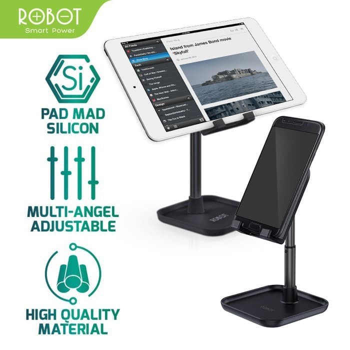 A_    Robot RT-US04 Lifetabable &amp; Foldable Aluminium Alloy Phone Holder