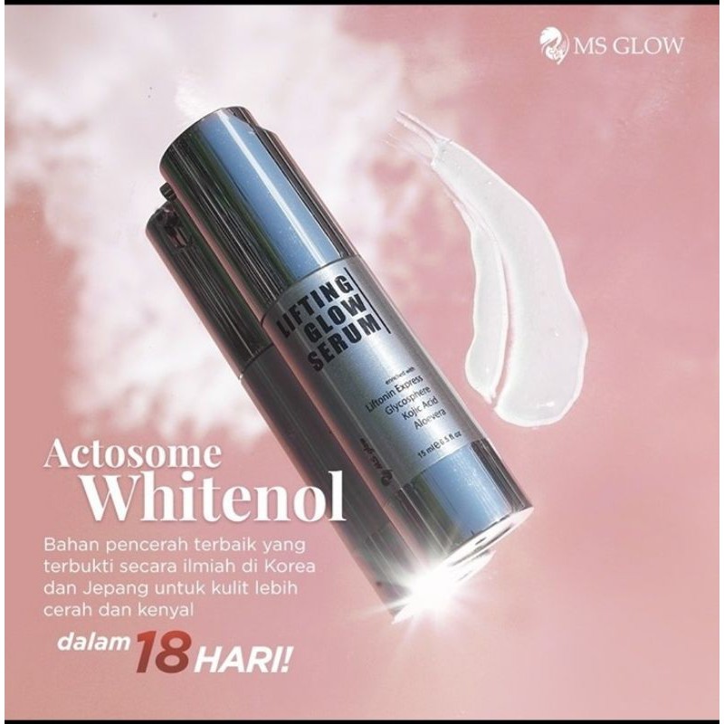 MS GLOW Lifthing Glow serum / Serum Lifthing untuk mengecilkan pori-pori