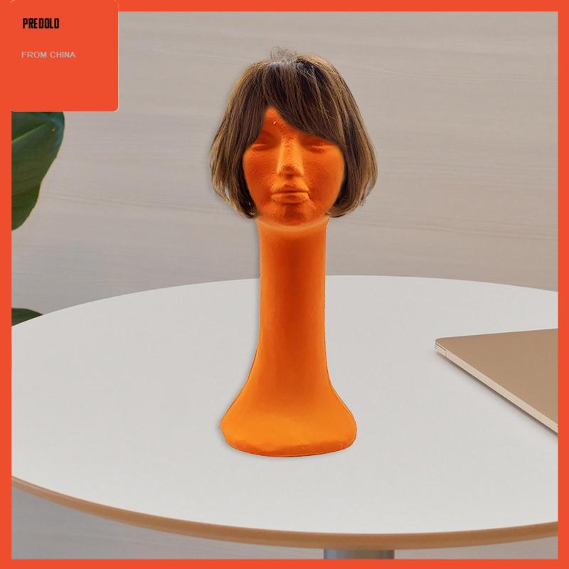 Long Neck Foam Female Human Head Display Stand Mannequin