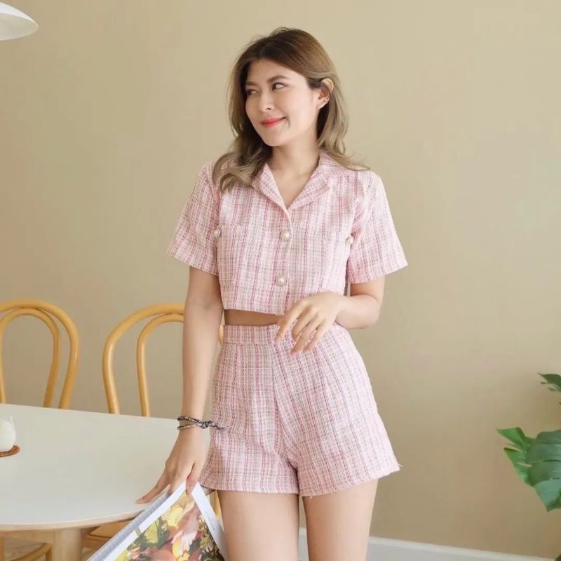 SET IMPORT KOREAN SET TWEED SET YOWIE SET