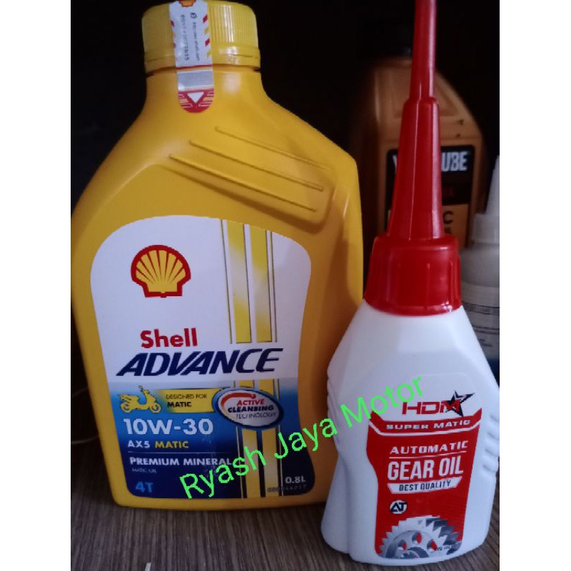 Shell Ax5 matic 10-30W + gardan for beat/vario/mio M3/Mio smile/Scoopy F1/Spacy/vario 110/125/1