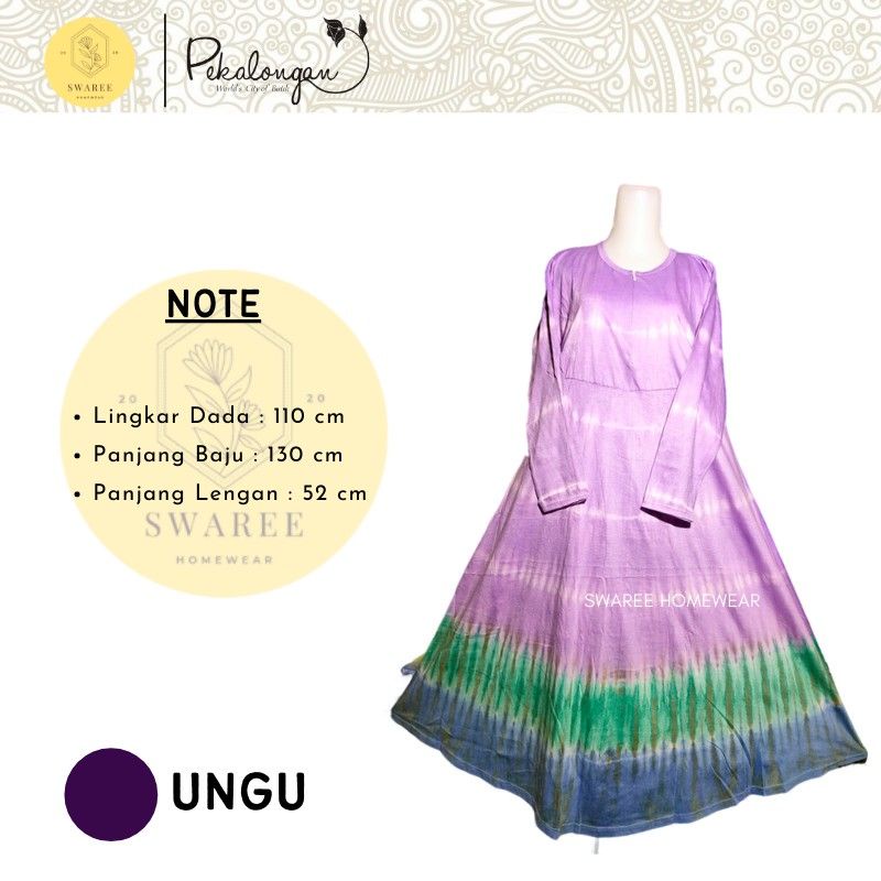 Gamis Remaja Fashion Muslim Syari Busui Long Dress Lengan Panjang Kekinian Modern Motif Abstrak Harga Murah Grosir