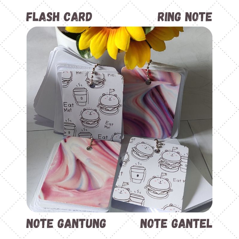 

Flash Card Ring Note Gantel Gantung Catatan Cepat
