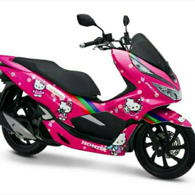 Decal full body honda PCX variasi hello kitty