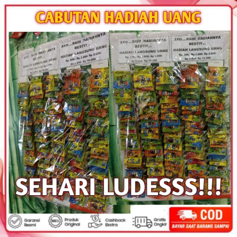 Mainan cabutan uang, cabutan hadiah uang