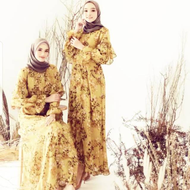 Khesa Dress Light Oak B Size L by Abinaya Butik