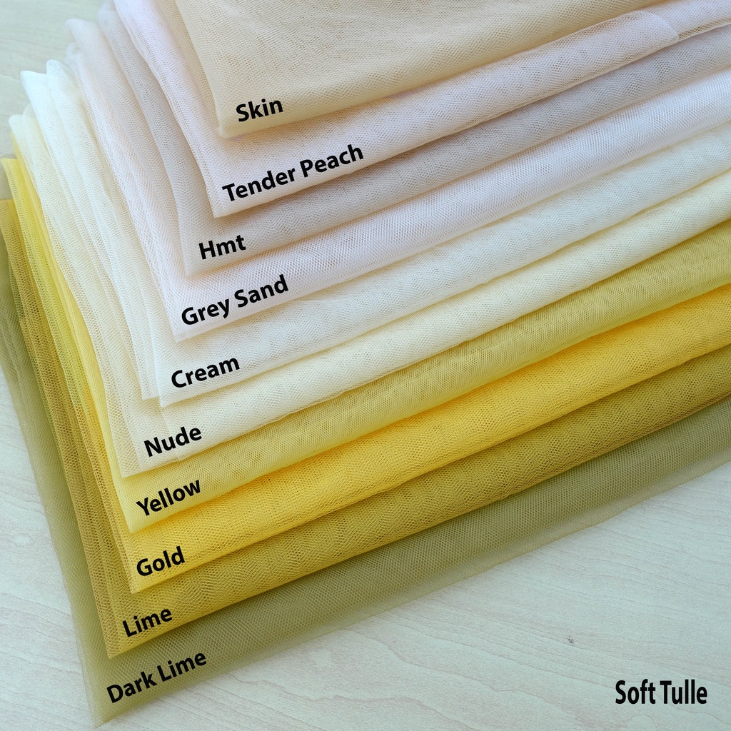 Kain Soft Tulle Chart 1  -  Kain Soft Tile  / Kain Soft Mesh / Kain Tule (Per 0,5 Meter)-8