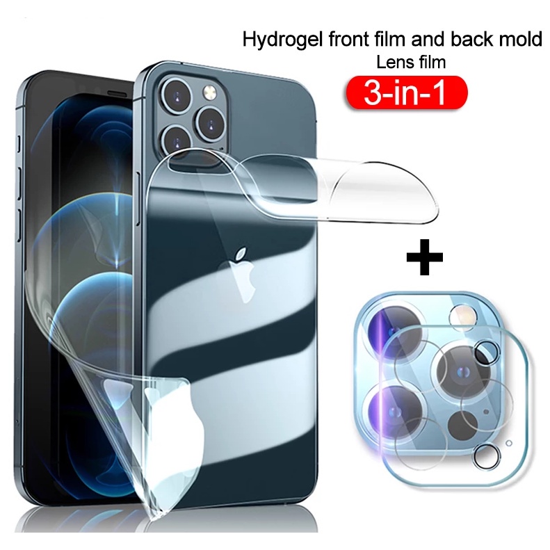 Film Hydrogel Pelindung Layar Kamera Belakang Untuk Iphone 11 12 Pro Max Minii 7 8 Plus X Xs Max Xr Se 2020