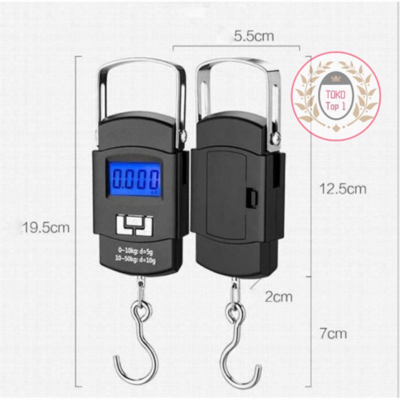 timbangan gantung digital LS 02 portable scale 50kg  berkualitas