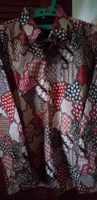 Baju Batik Cowok Modern Lengan Panjang Kemeja Batik Slimfit Pria Alisan Premium