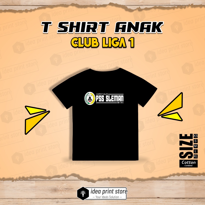 KAOS ANAK PSS SLEMAN LIGA 1 BRI BAJU SEPAK BOLA UNISEX TUMBLERZONE