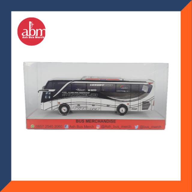 Miniatur Bus / Miniatur Bis Papercraft STJ Sudiro Tungga Jaya Iguazu