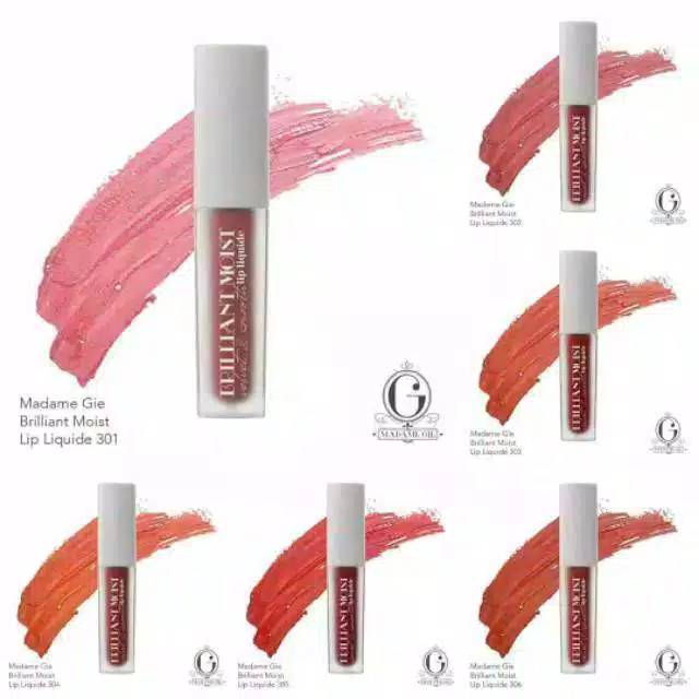 ☃Cutezz_Ching1☃Madame Gie Brilliant Moist Velvet &amp; Smooth Lip Liquide 4g - Lip Cream Brilliant