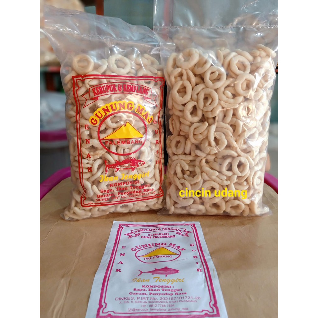 

KERUPUK KEMPLANG CINCIN PALEMBANG KERUPUK CINCIN UDANG ASLI PALEMBANG 250 GR