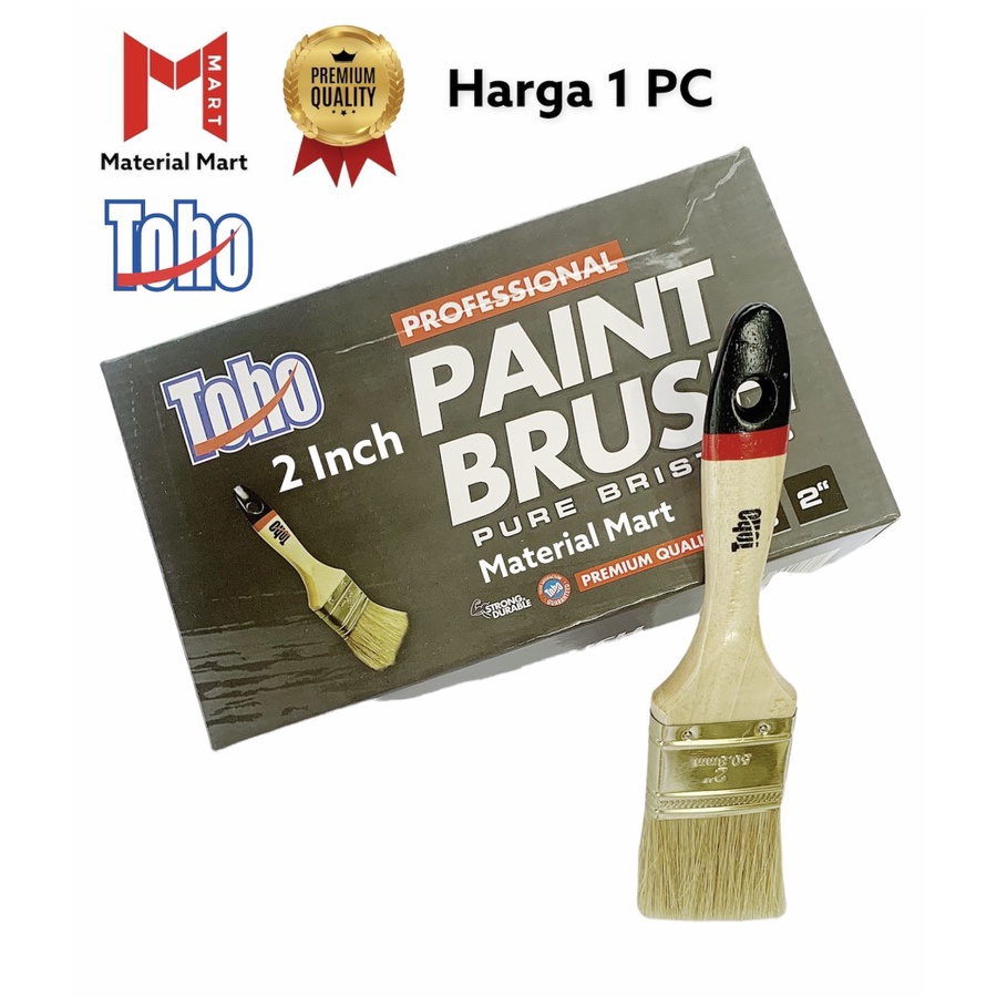 Kuas Cat Tembok Toho 2 Inch | Kuas Tembok 2&quot; TOHO |PREMIUM Paint Brush |Material Mart