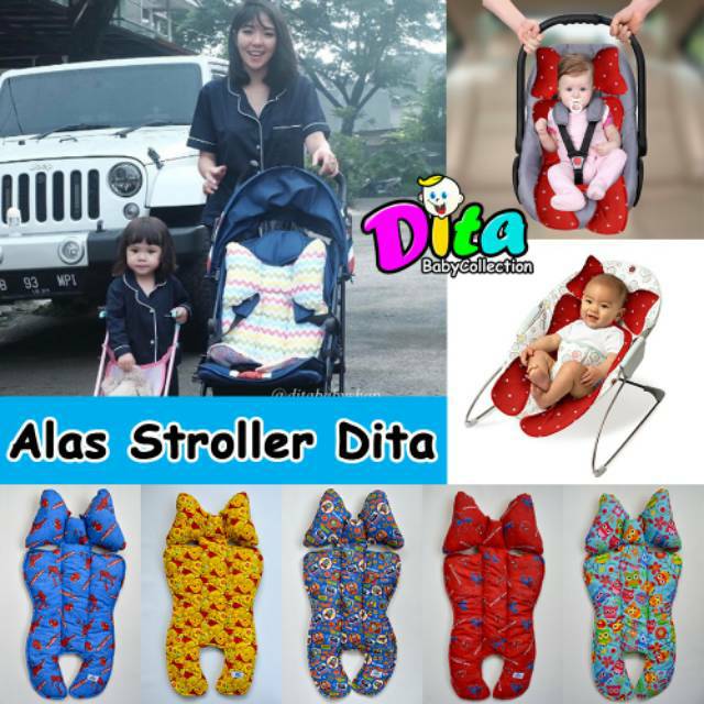 BISA GOJEK Alas Stroller Bayi Universal Baby Car Seat Stroller Pad  Alas Stroller Dita motif alas kereta dorong bayi carseat  stroller pad alas bouncher