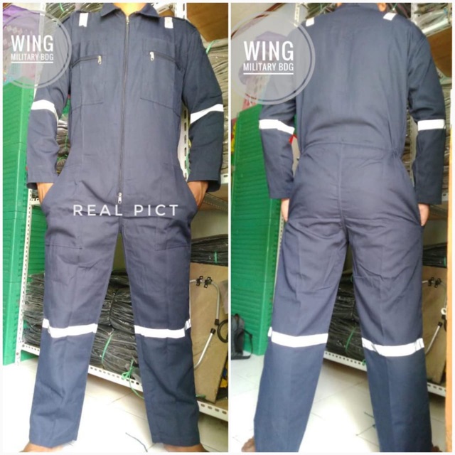 Wearpack Coverall Safety Scotlight/ Baju Bengkel/Seragam proyek/Seragam Lapangan