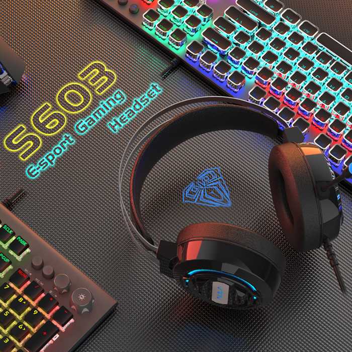 Headset Gaming AULA S603 \u2013 RGB Breathing