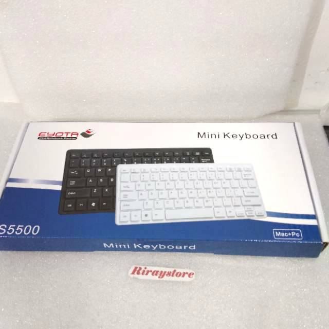 [MURAH] Keyboard komputer EYOTA S5500 Mini Cable USB Original - Hitam